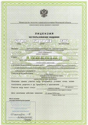  Положение О порядке лицензирования пользования недрами